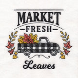 Fresh Market Autumn Retro Truck - Leaves