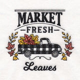 Fresh Market Autumn Retro Truck - Leaves