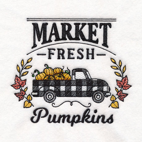 Fresh Market Autumn Retro Truck - Pumpkins