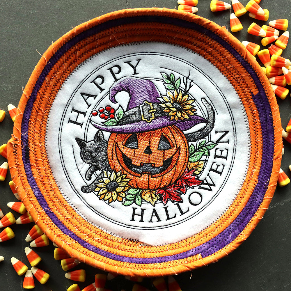 Happy Halloween Pumpkin Stamp