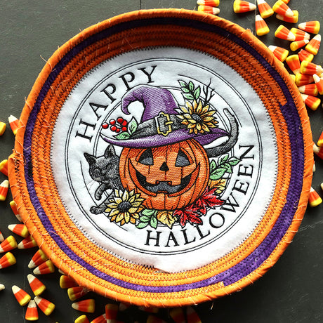 Happy Halloween Pumpkin Stamp