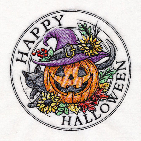 Happy Halloween Pumpkin Stamp