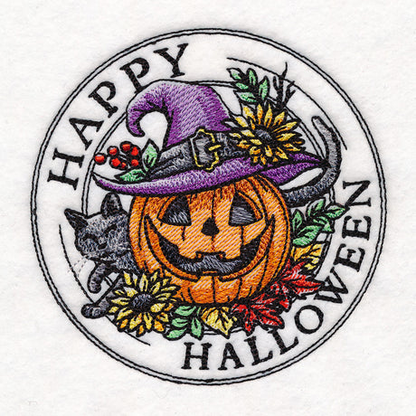 Happy Halloween Pumpkin Stamp