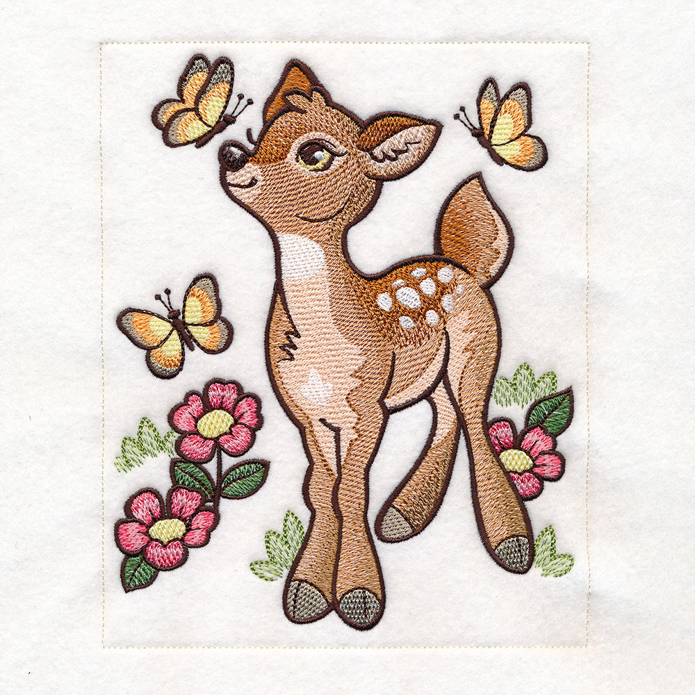 Woodland Animals Quilt - Fawn