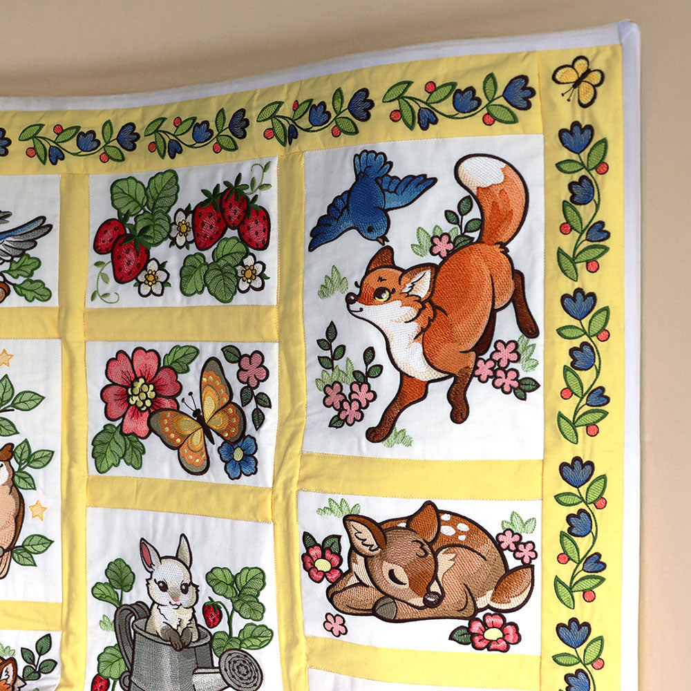 Woodland Animals Quilt - Sleepy Fawn