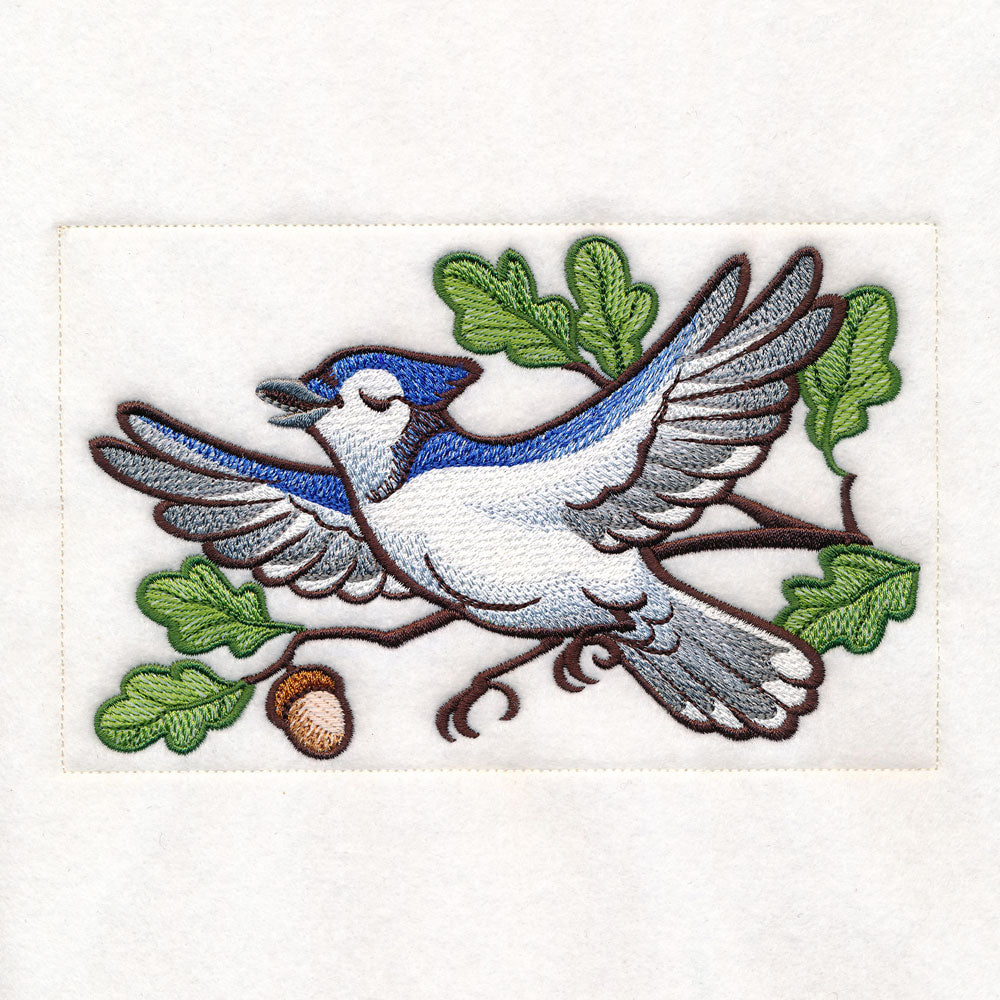 Woodland Animals Quilt - Blue Jay