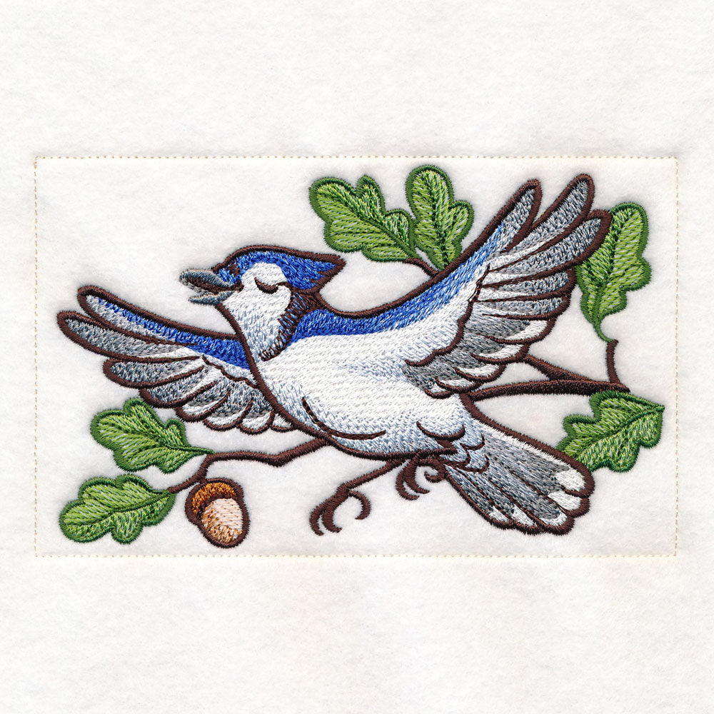 Woodland Animals Quilt - Blue Jay