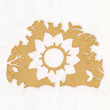 Autumn Sunflower (Embossed)