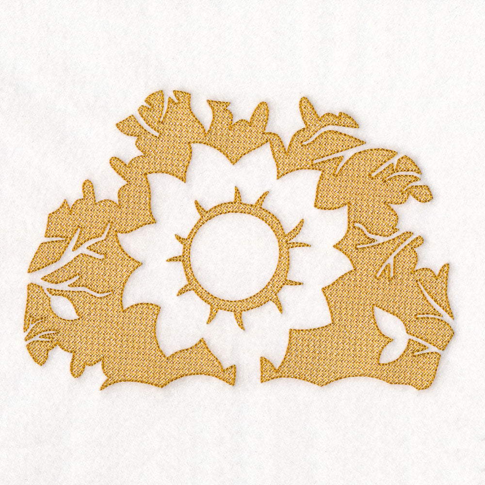Autumn Sunflower (Embossed)