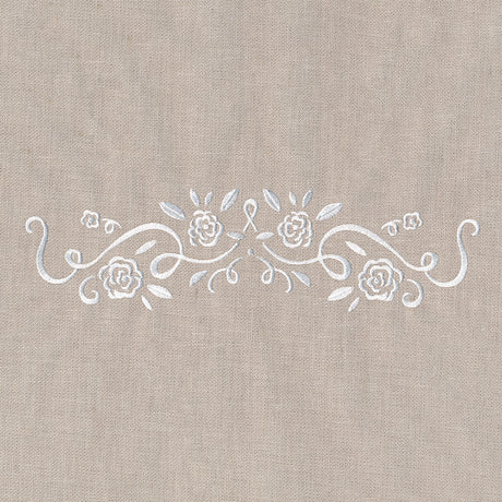 Whitework Floral Border