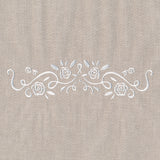 Whitework Floral Border