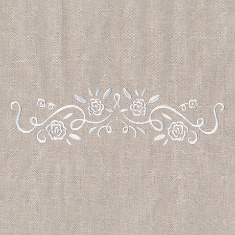 Whitework Floral Border