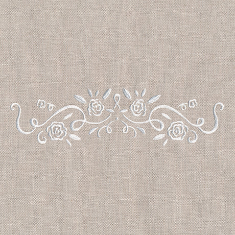 Whitework Floral Border