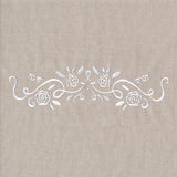 Whitework Floral Border