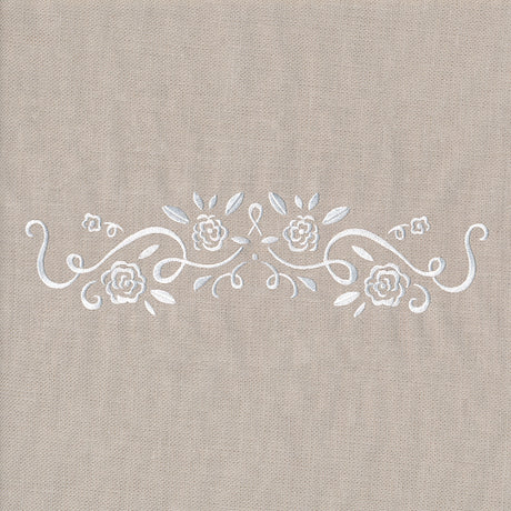 Whitework Floral Border