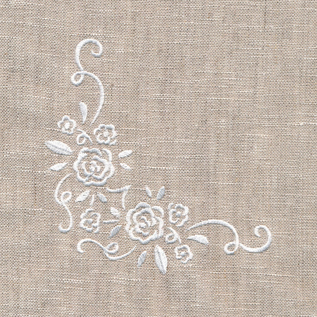 Whitework Floral Corner