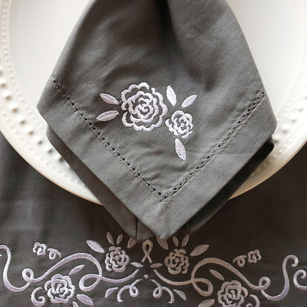 Whitework Floral Accent