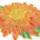 Gilded Stained Glass Chrysanthemum