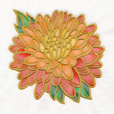 Gilded Stained Glass Chrysanthemum