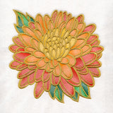 Gilded Stained Glass Chrysanthemum