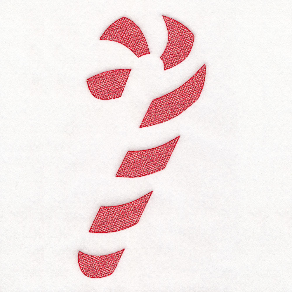 Christmas Candy Cane (Embossed)