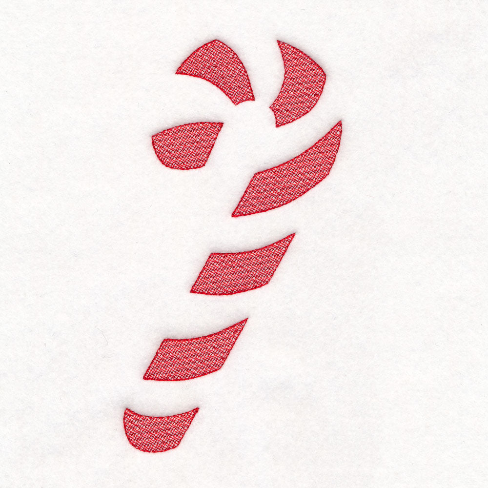 Christmas Candy Cane (Embossed)