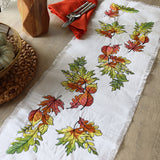 Color Theory Harvest Leaves Border