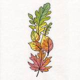 Color Theory Harvest Leaves Border