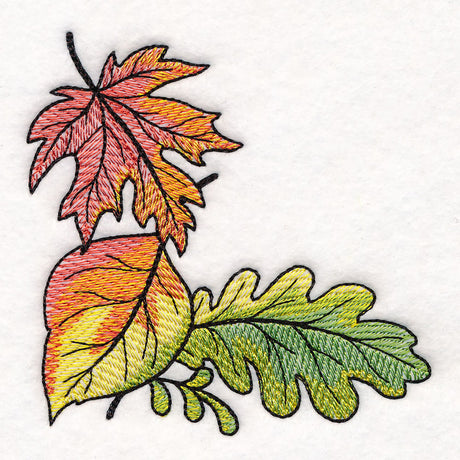 Color Theory Harvest Leaves Corner