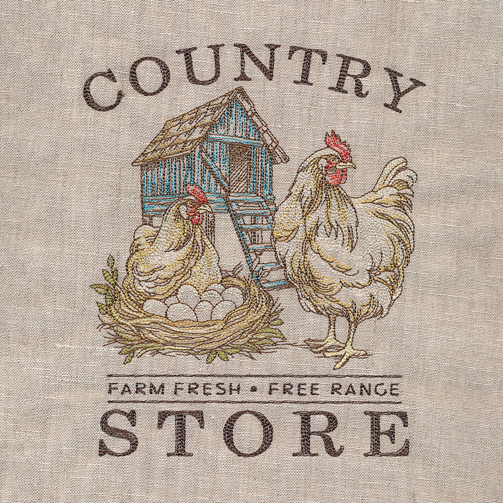 Country Store Market Sign – Embroidery Library