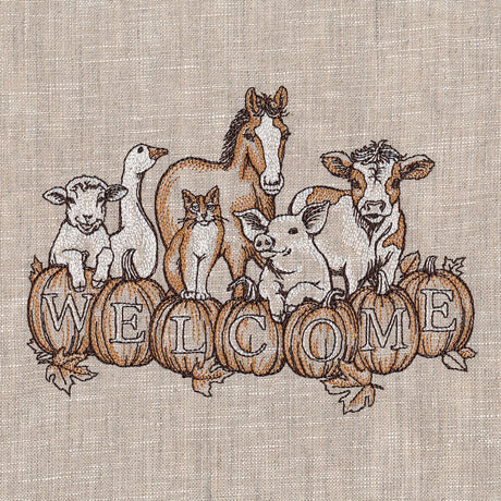 Autumn Farm Welcome Friends