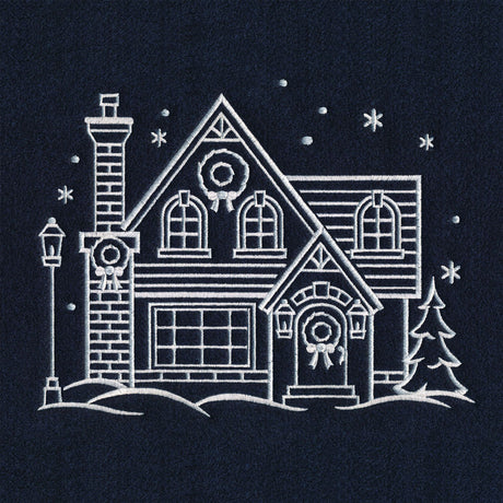 Christmas Village House (Whitework)