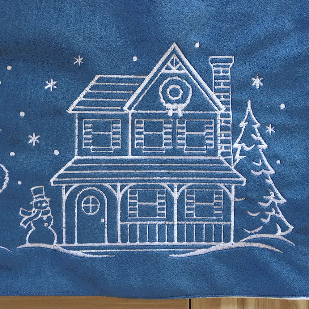 Christmas Village House 2 (Whitework) – Embroidery Library