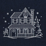 Christmas Village House 2 (Whitework)