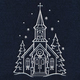 Christmas Village Church (Whitework)