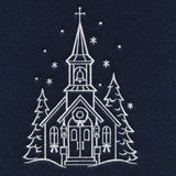 Christmas Village Church (Whitework)