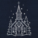 Christmas Village Church (Whitework)