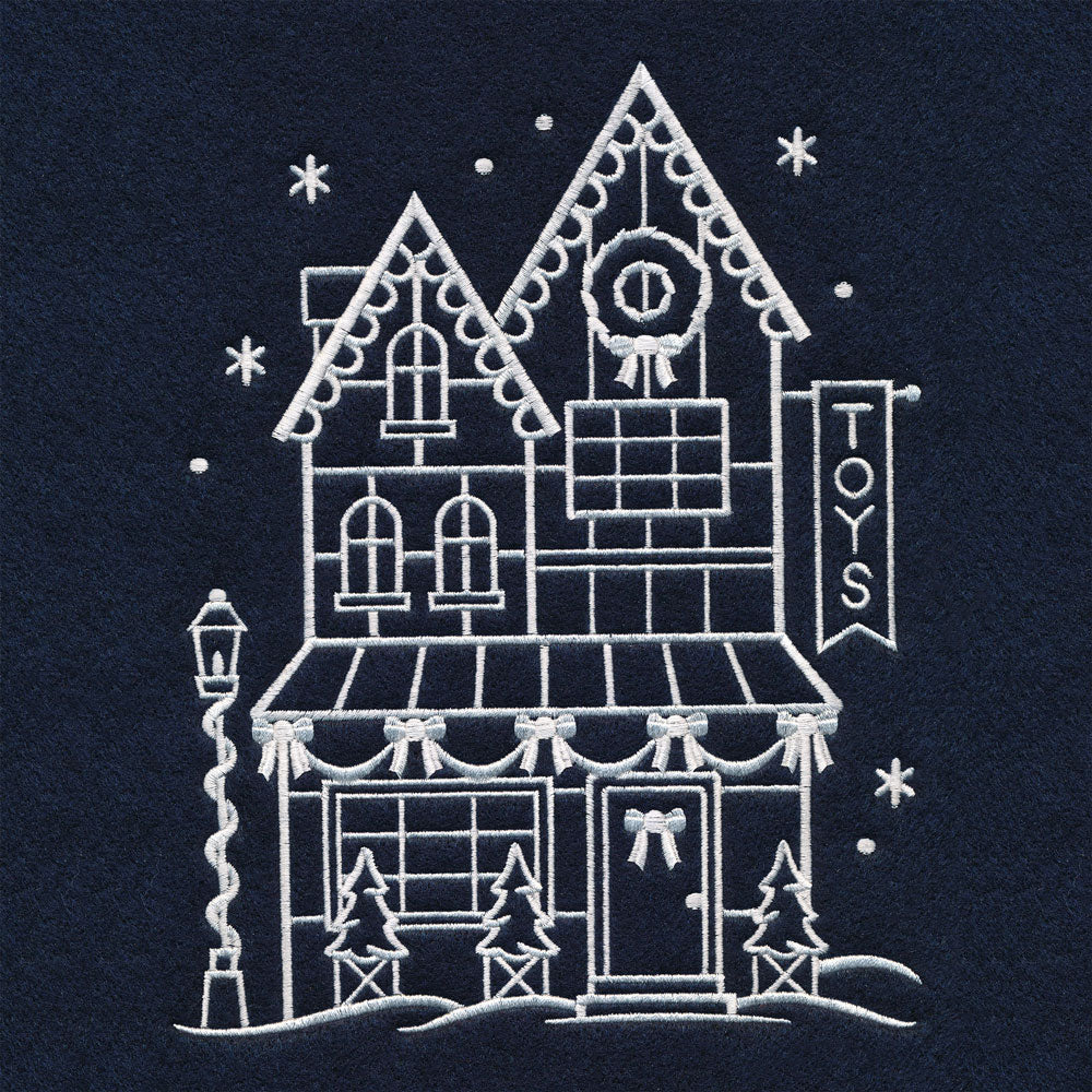 Christmas Village Store (Whitework)