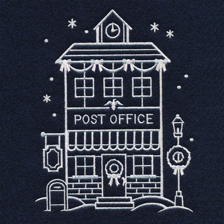 Christmas Village Post Office (Whitework)