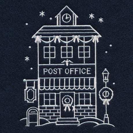 Christmas Village Post Office (Whitework)