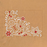 Gingerbread Christmas Placemat Corner - Bottom Left