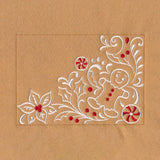Gingerbread Christmas Placemat Corner - Bottom Right