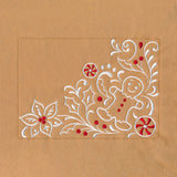 Gingerbread Christmas Placemat Corner - Bottom Right