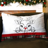 Peeking Reindeer Sketch