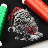 Gazing Christmas Kitten