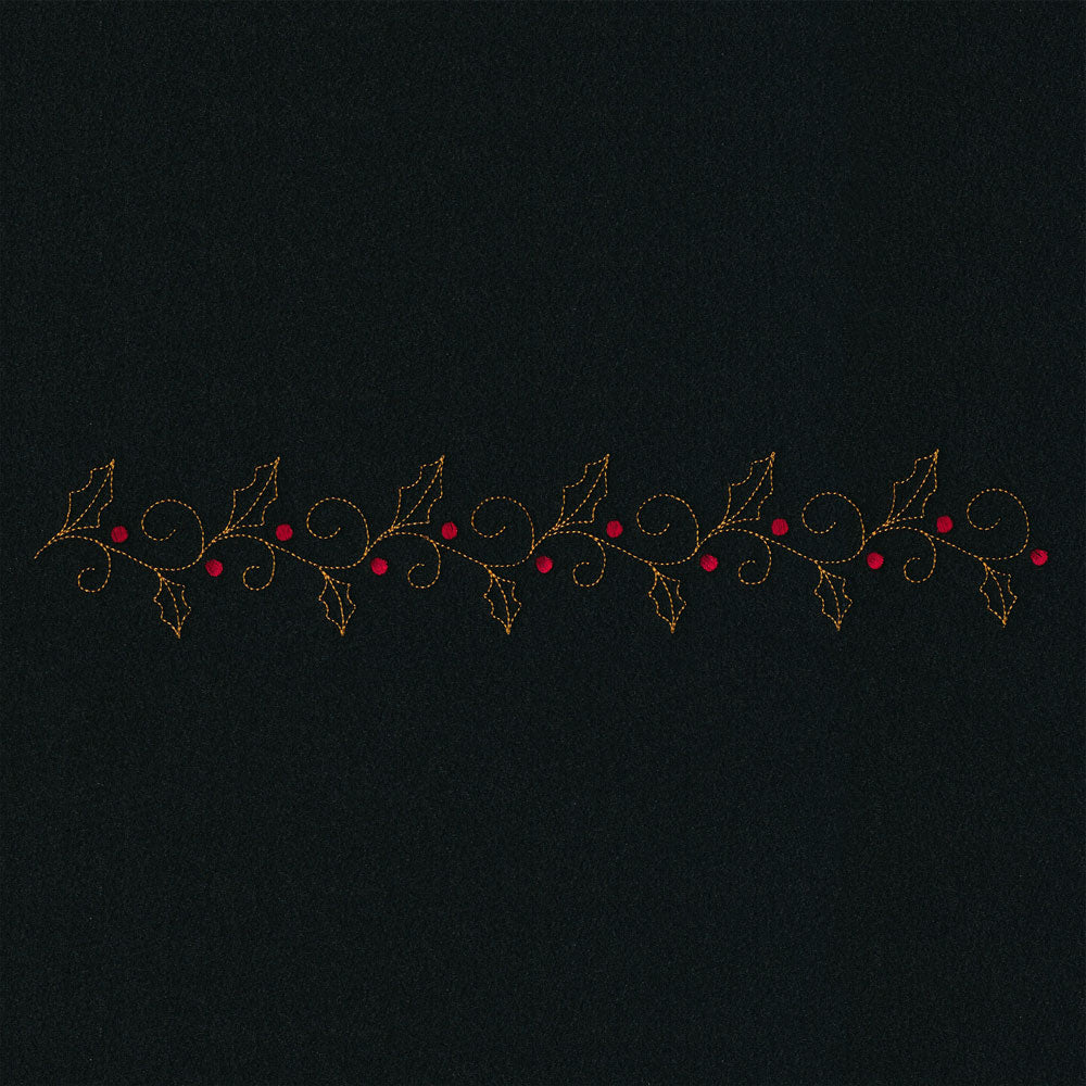 Delicate Holiday Border - Holly