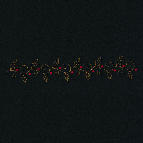 Delicate Holiday Border - Holly