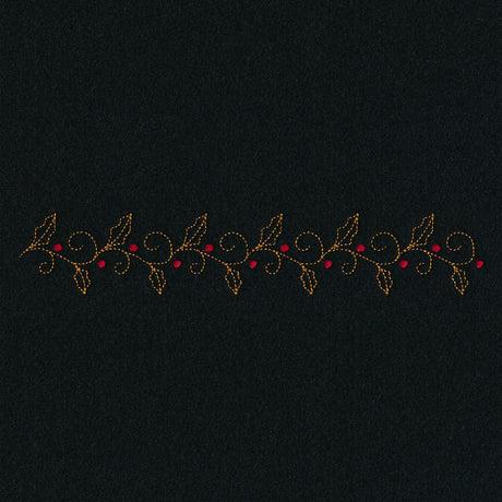 Delicate Holiday Border - Holly
