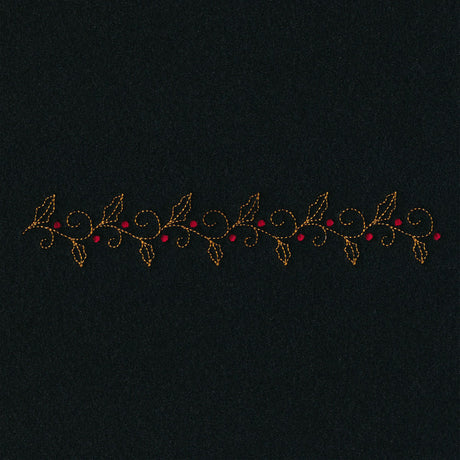 Delicate Holiday Border - Holly