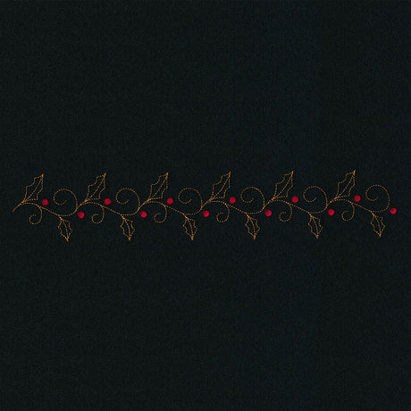 Delicate Holiday Border - Holly